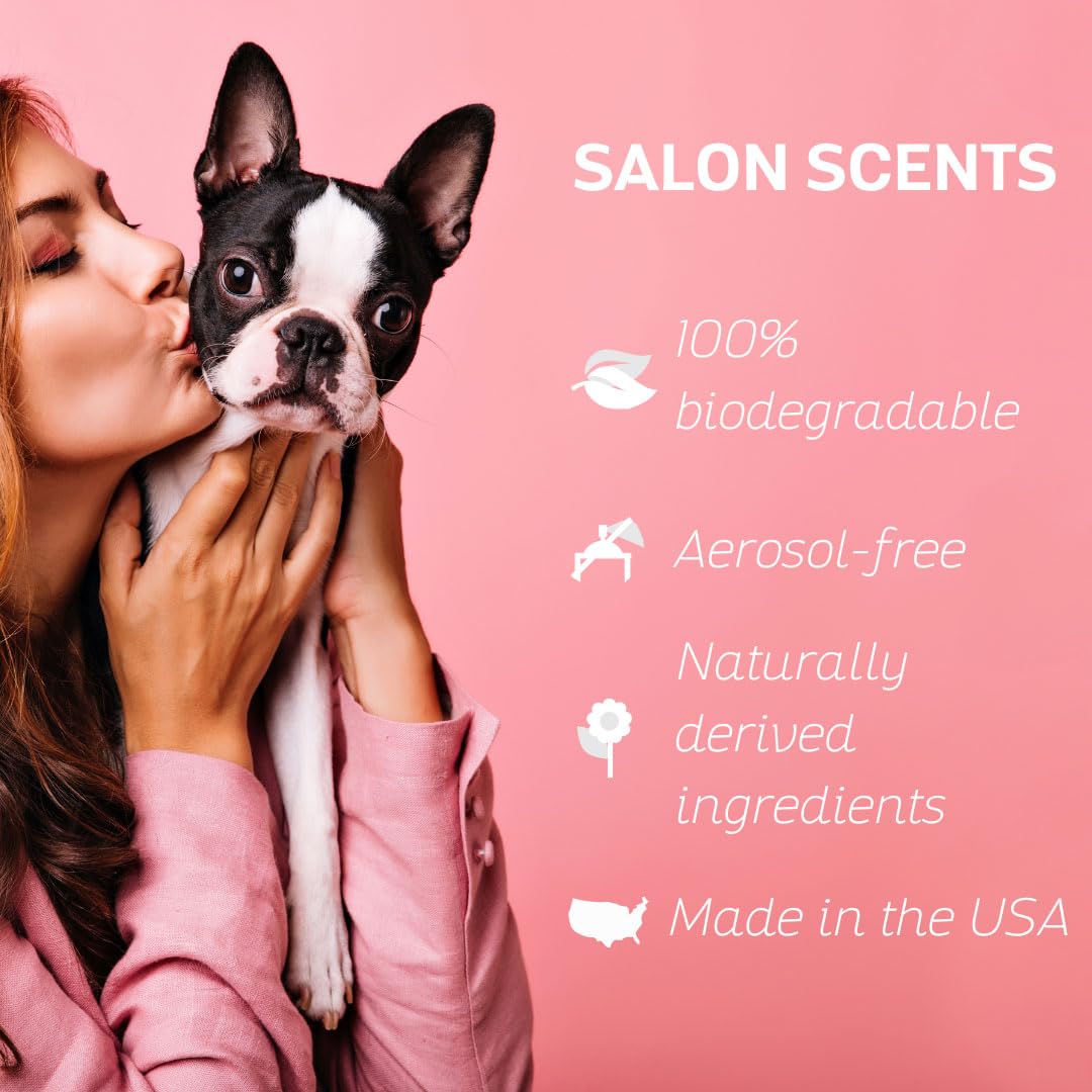 Bark2Basics Salon Scents Pet Grooming Cologne - 8 oz, Natural Professional Groomer Perfume for Dogs and Cats, Long Lasting, Deodorizing, (Vanilla Black Raspberry)