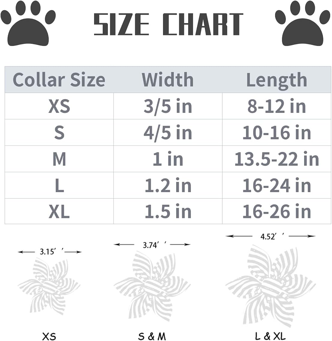 Lionet Paws Thanksgiving Day Dog Collar with Flower, Dogs Flower Collar with Metal Buckle for Dogs and Cats, Adjustable Comfortable Dog Collars Girl, S, Neck 10-16 in