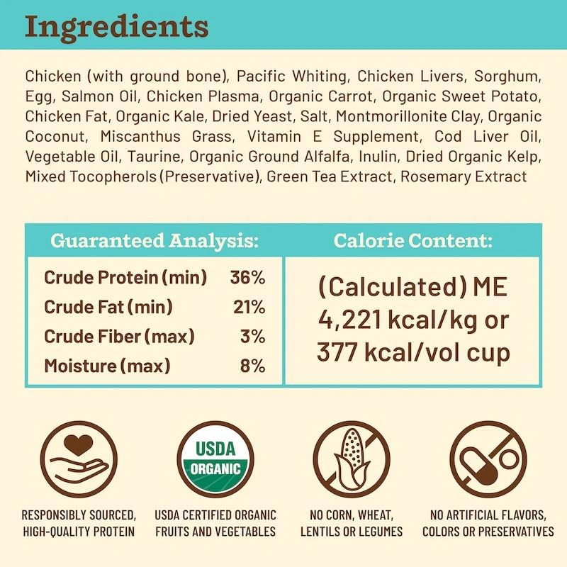 Primal Kibble in The Raw, Freeze Dried Cat Food, Chicken & Fish, Scoop & Serve, Made with Raw Protein, Whole Ingredient Nutrition, Crafted in The USA, Dry Cat Food, 24 Ounce (1.5 lb) Bag