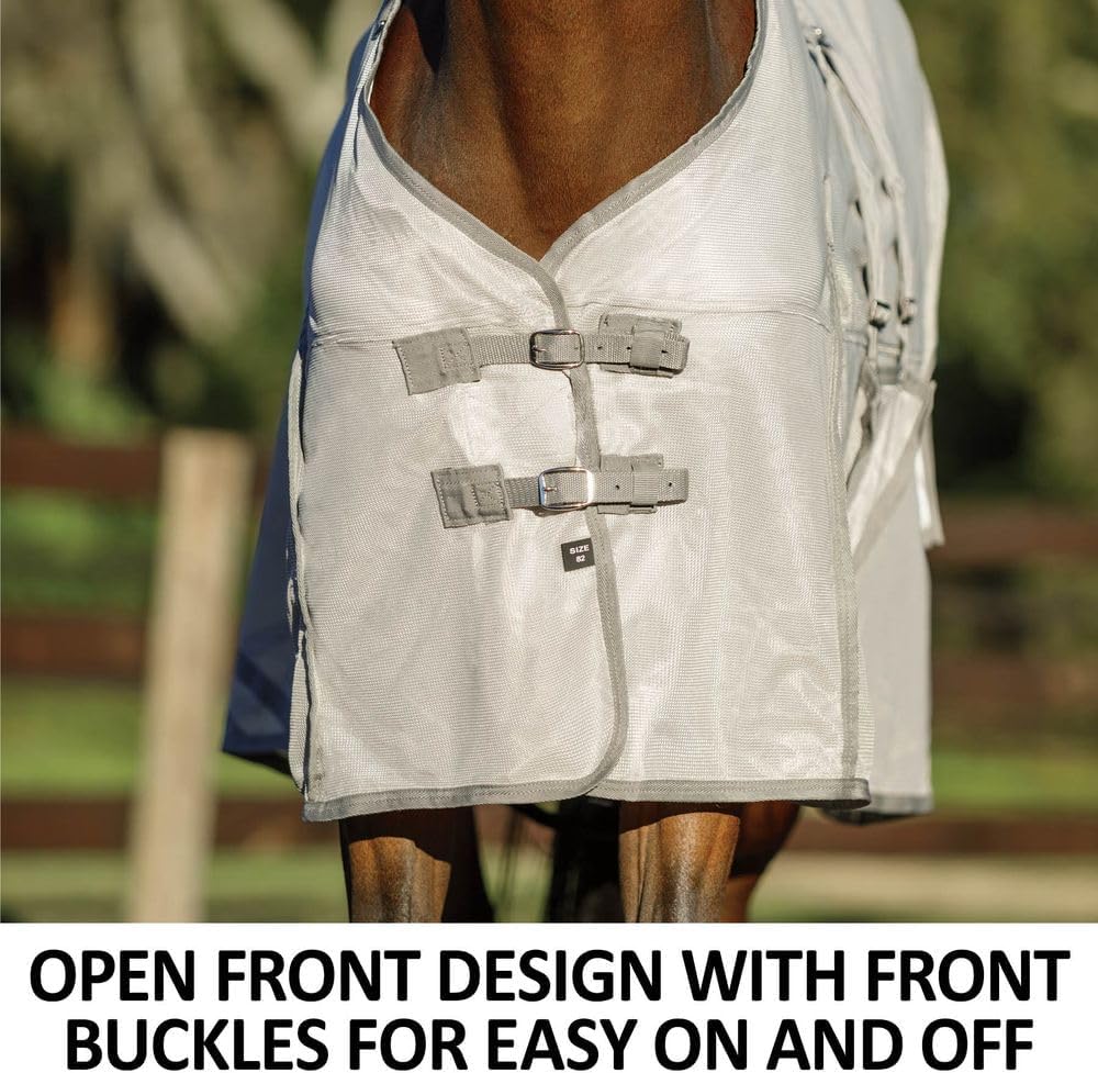 Schneiders Soft Interlock Mesh II Horse Fly Sheets | Superior UV & Insect Protection | Versatile Euro Fit Option | Reflective Safety Design