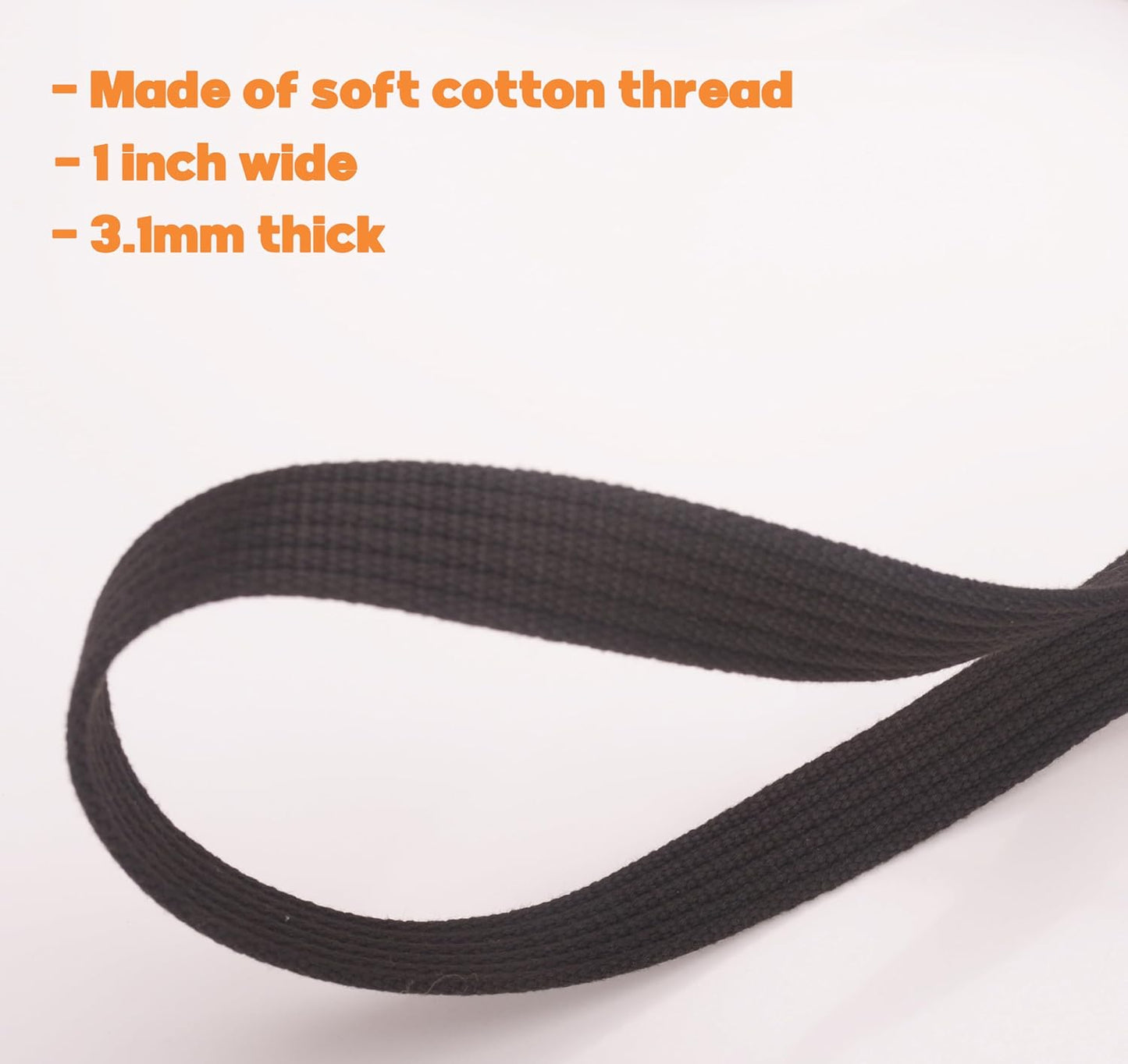 Cord Cotton Lunge Line with Rubber Stop,Equine Lunge Line for Horses with Swivel Bolt Snap,24 ft (Black, 24ft)