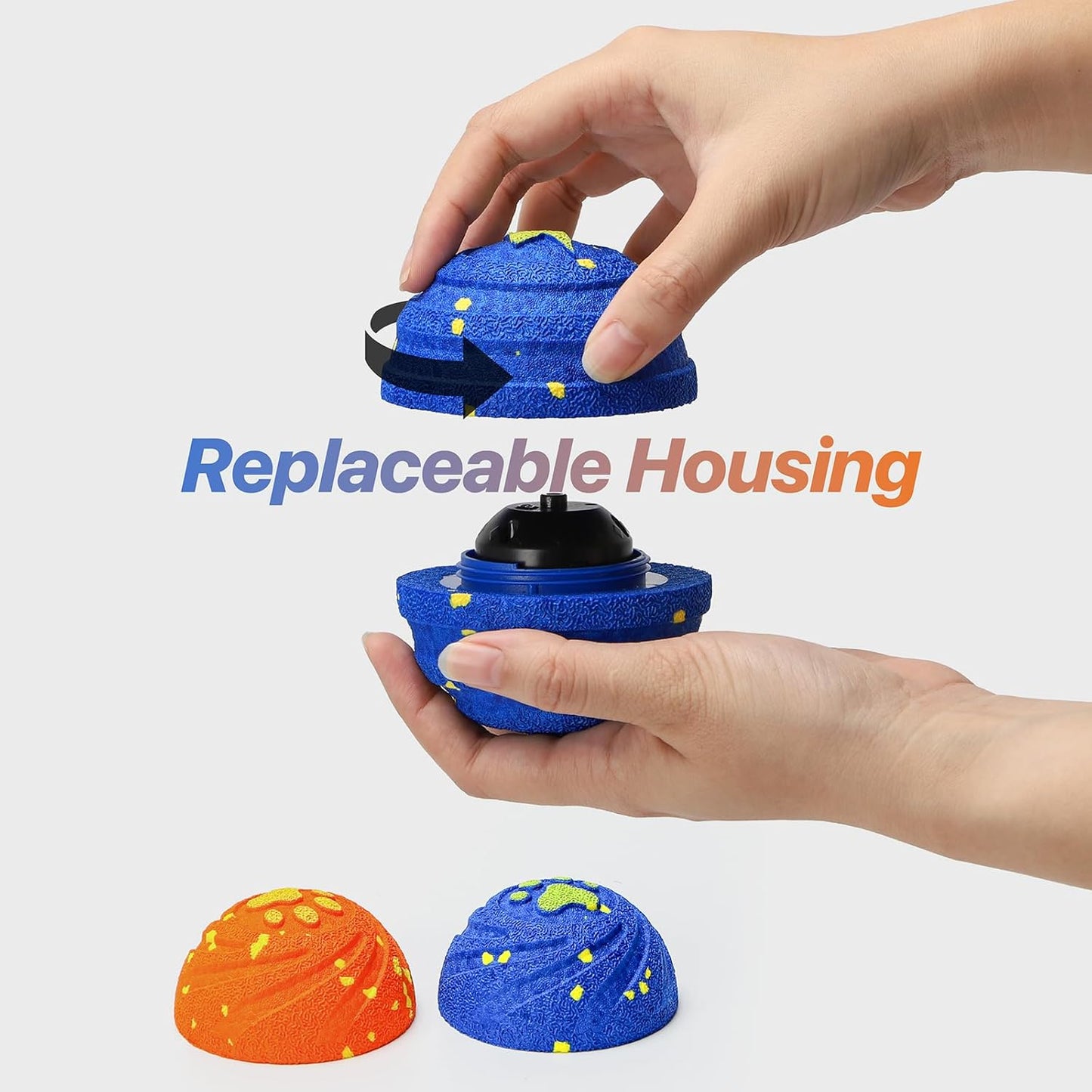 Interactive Dog Toys Balls Moving - Smart Automatic Bouncing Interactive Dog Ball, Durable Pet-Safe E-TPU Material, IPX7 Waterproof, Anti Boredom Dog Toys to Keep Them Busy for Large and Small Dogs