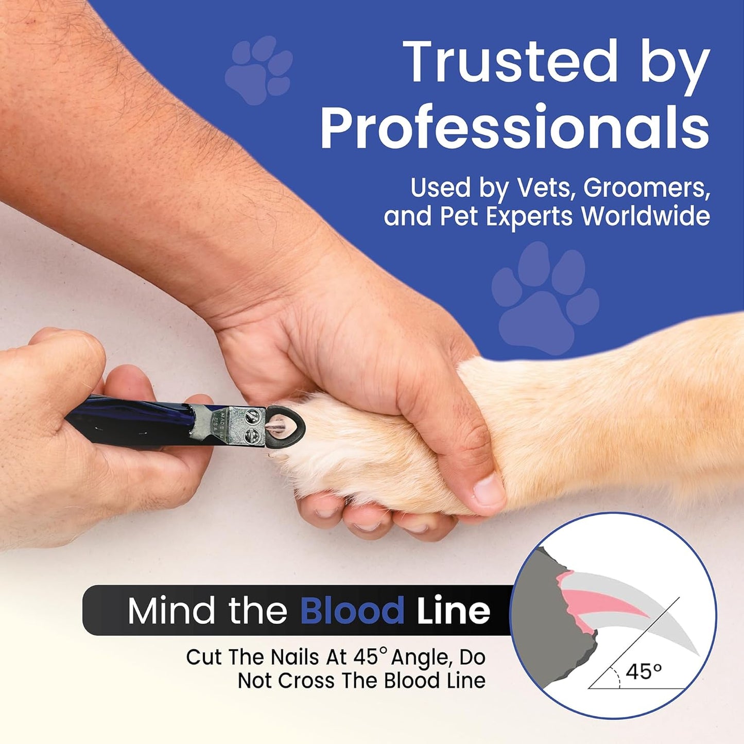 Resco Original Deluxe Dog, Cat, and Pet Nail/Claw Clippers. Best USA-Made Trimmer, More Colors & Sizes, PF0725