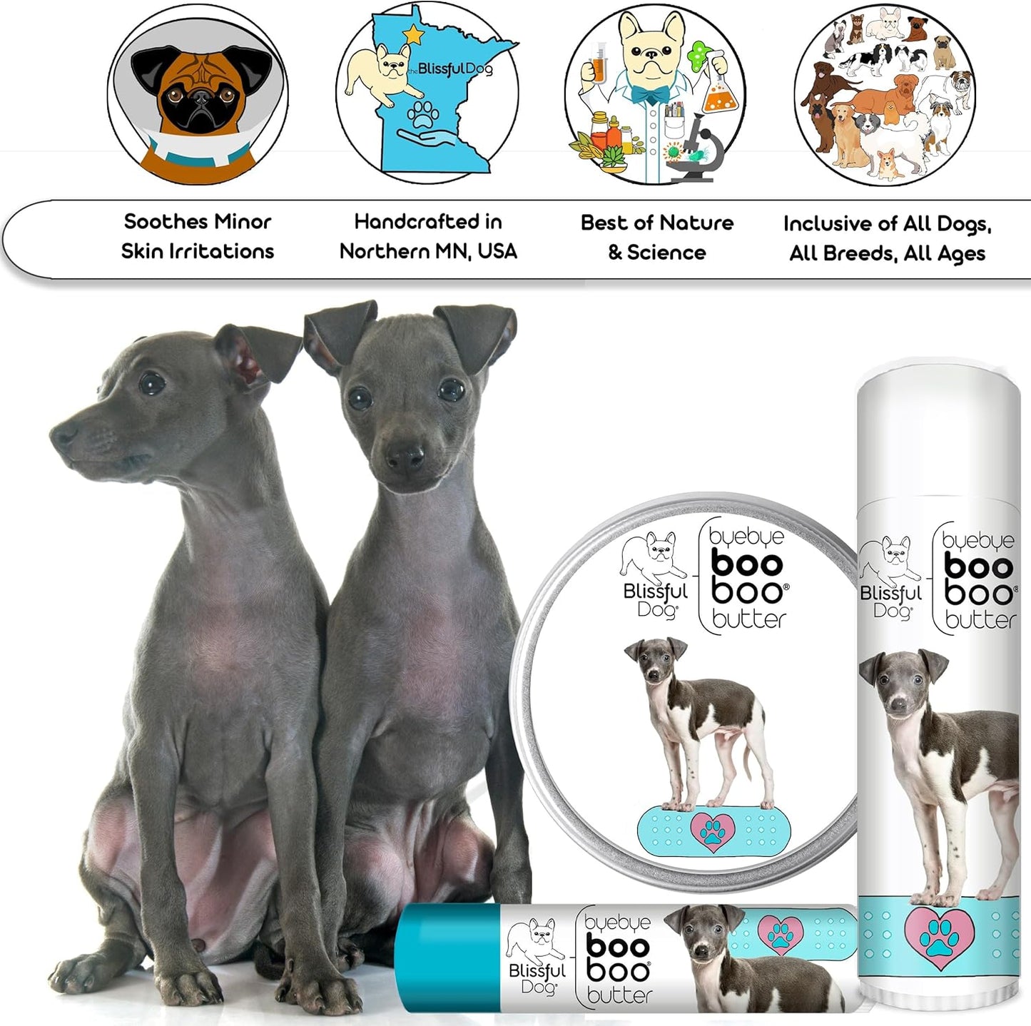 The Blissful Dog Italian Greyhound Boo Boo Butter, 0.50-Ounce