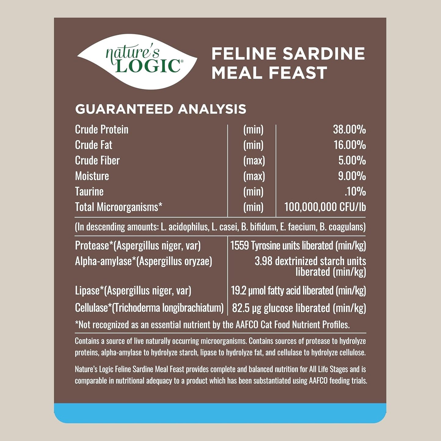 Nature's Logic Sardine Dry Cat Food (1 Pack), 15.4 lb