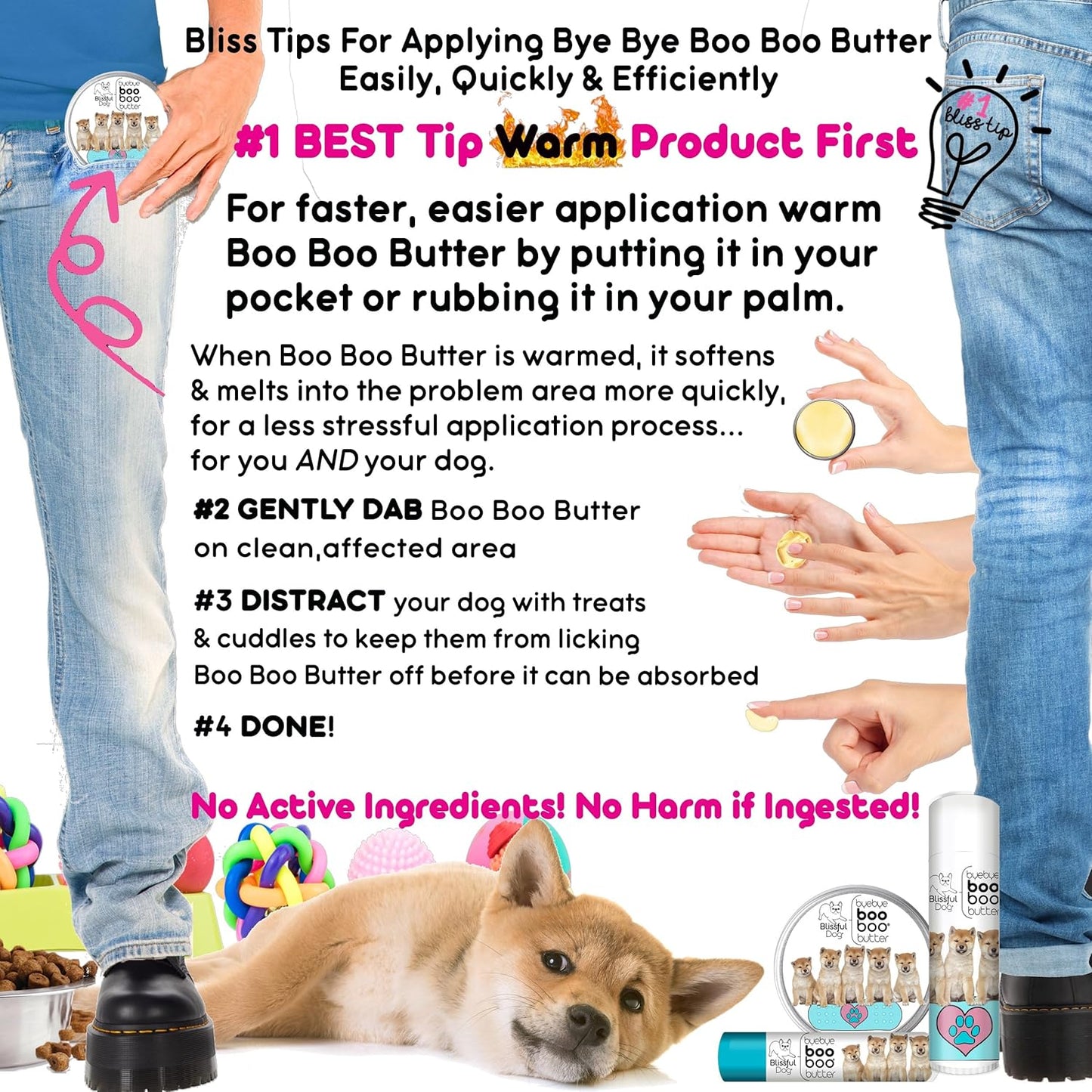 The Blissful Dog .15 oz Tube Shiba Inu Booboo Butter