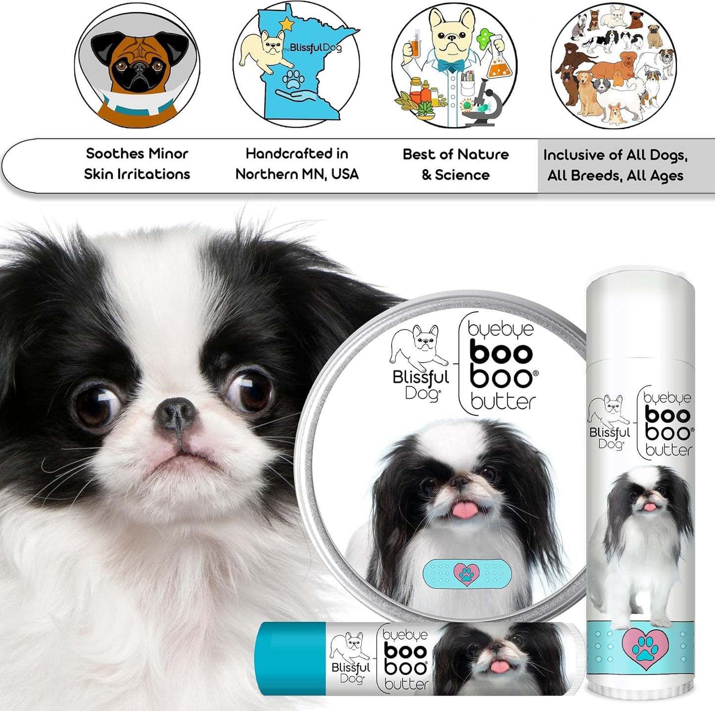 The Blissful Dog .50 oz Tube Japanese Chin Booboo Butter