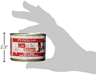 Weruva Cats in The Kitchen, Two Tu Tango with Sardine, Tuna & Turkey Au Jus Cat Food, 6oz Can (Pack of 24)
