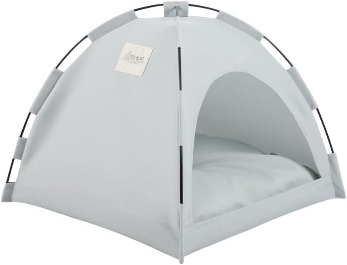 Cat Tent – Lightweight & Breathable Waterproof Shelter Designed for Indoor/Outdoor Adventures, Giving Your pet Safe Outdoor Exploration Joy. (Slate Gray, 19.7×19.7in)