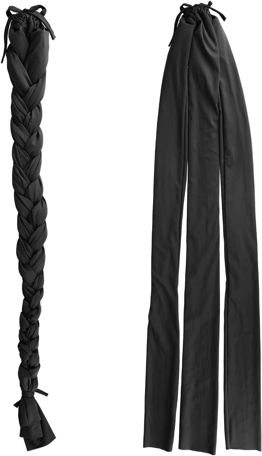Harrison Howard 3 Tube Stretchy Fabrics Adjustable Closure Lightweight Horse Tail Bag for Horses Braid-in Tail Bag