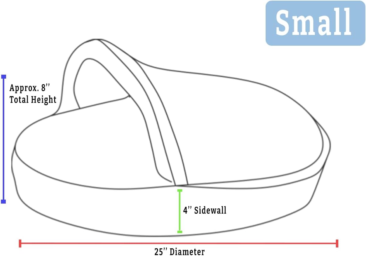 Snoozer Luxury Microsuede Cozy Cave Pet Bed, Small - Sapphire