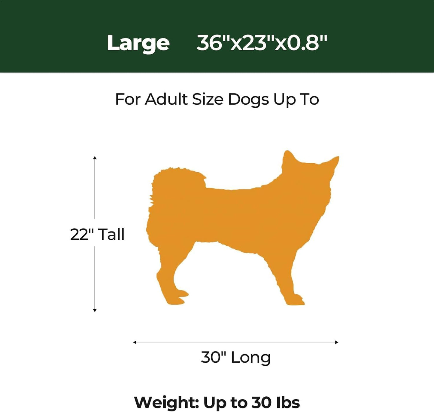 BALANCE Dog Crate Pad, Dog Foam Crate Mat Kennel Pad, Washable Water-Resistant Pet Bed Flat Dogs Cage Mat for Large Dogs