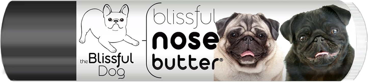 The Blissful Dog Pug Duo Unscented Nose Butter - Dog Nose Butter, 0.15 Ounce
