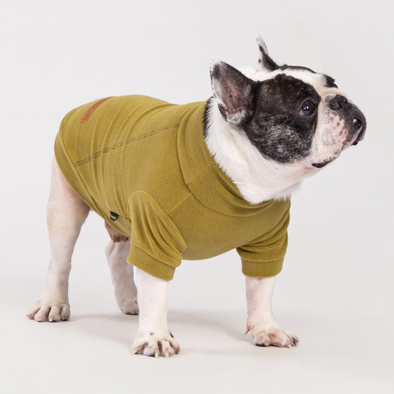 Fitwarm 3 Pack Classic Fleece Dog Sweater, Winter Clothes for Small Dogs Boy Girl, Turtleneck Dog Sweatshirt, Pet Pullover Jumper, Cat Apparel, Black, Olive Green, Cream, Large