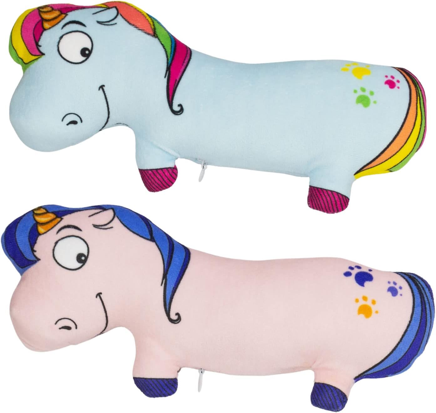 Silvervine Unicorn 2-Pack Organic Catnip Substitute Toys for Cats & Kittens | 100% All-Natural Wild Harvested | 2 Refillable Unicorn Kicker Cat Toys