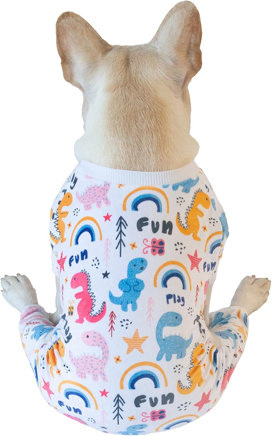 CuteBone Small Dogs Outfit Soft Puppy Onesies Pjs Dog Pajamas Pet Coat Cat Apparel Comfy Doggie Jumpsuit Bodysuit for All Seasons P159XL