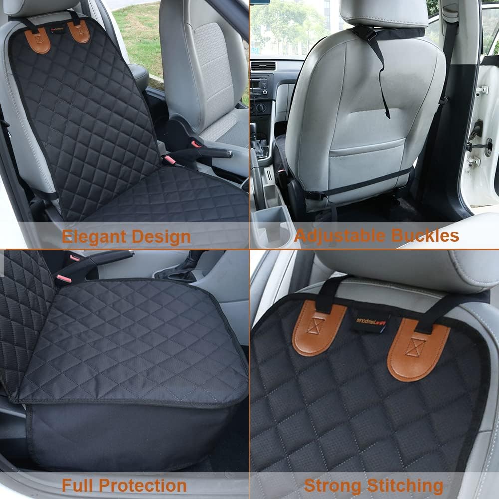Paw Jamboree Car Front Seat Covers for Dogs Scratch-Proof Pet Car Seat Cover Non-Slip Car Seat Protector for Dogs Bucket Seat Cover
