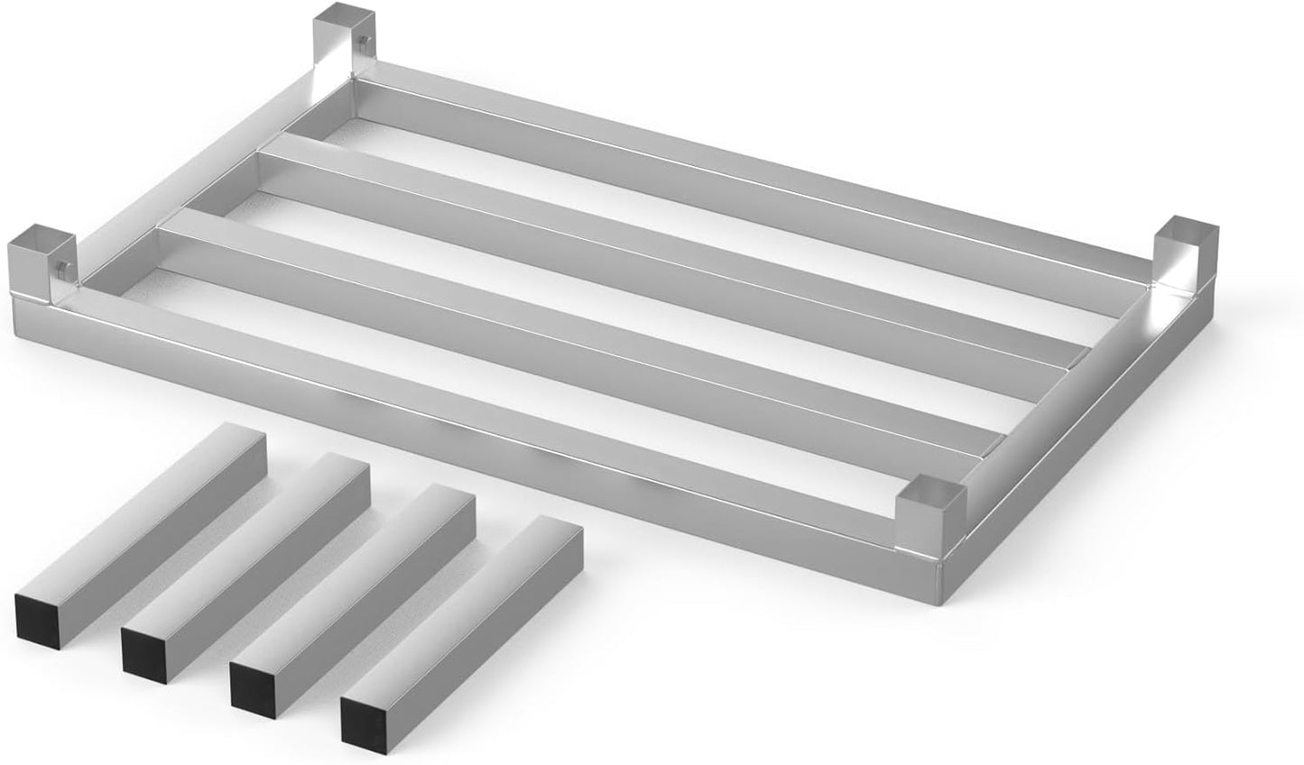 18 in X 30 in. Aquarium Stand | Industrial Style Aluminum Fish Tank Base with Open Frame Design