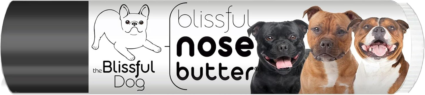 The Blissful Dog Staffordshire Pitbull Terrier Unscented Nose Butter - Dog Nose Butter, 0.15 Ounce