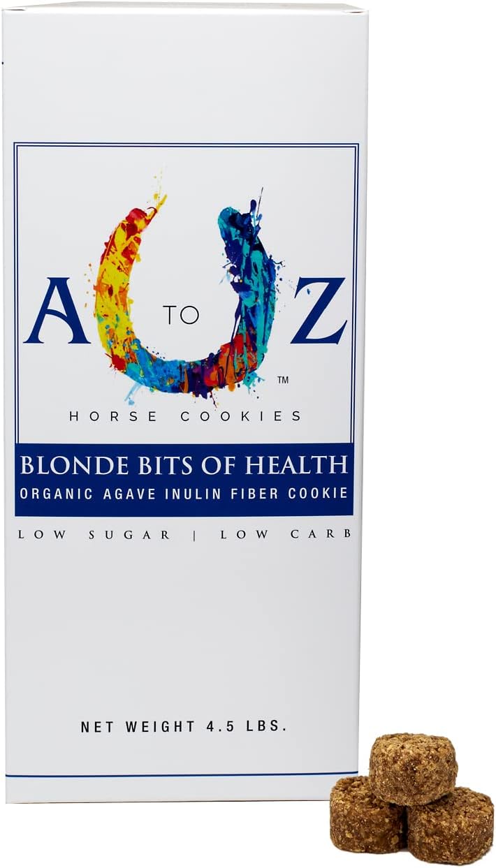 Horse Treats, Blonde Bits of Health, Low Carb/Sugar, A Softer Cookie, Wheat, Corn, Soy & Alfalfa Free, Made with Cinnamon & Agave, All Natural Ingredients, 4.5 lb