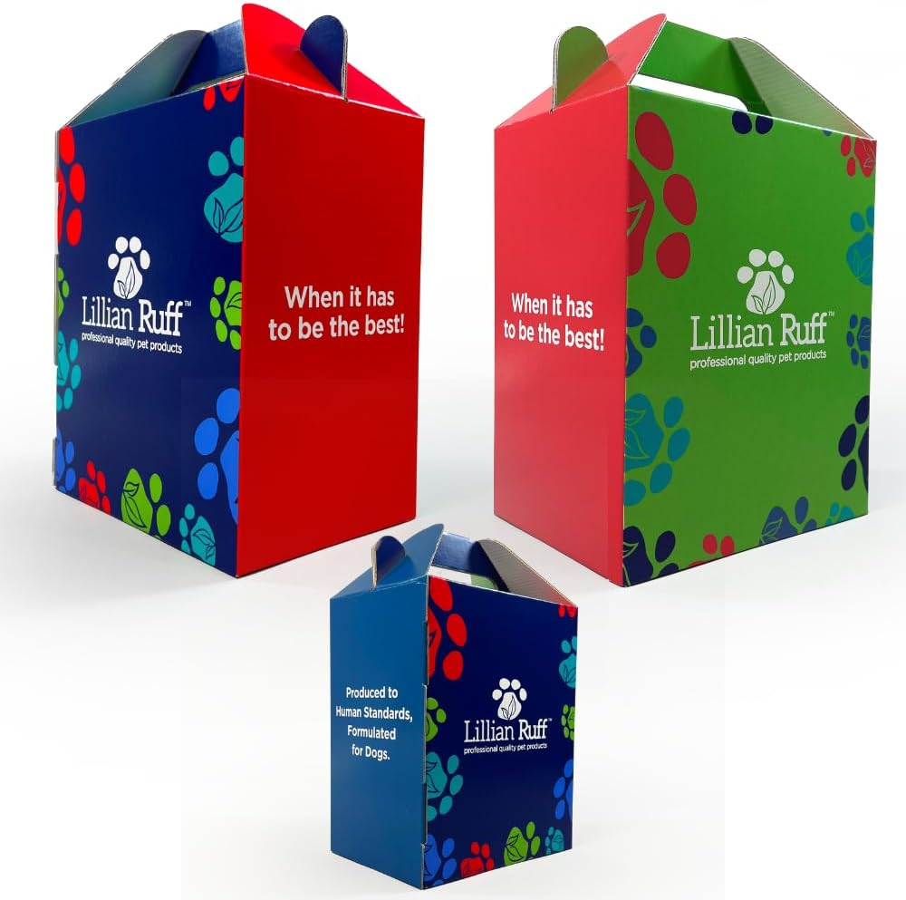 Lillian Ruff Starter Pack Gift Set for Dogs | Oatmeal Shampoo, Oatmeal Conditioner, Waterless Shampoo Citrus, Ear Cleaner & Otic Wax Solvent, Breath Spray, Leash Clip Waste Bag Dispenser with 15 Bags