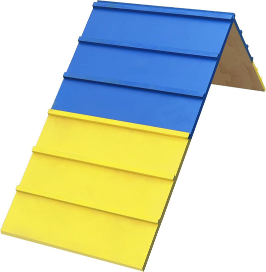 Dogs Agility Course Backyard Set, Dog Agility Equipment, Non-Slip Dog Agility A-Frame, 84” x 24” Large Size