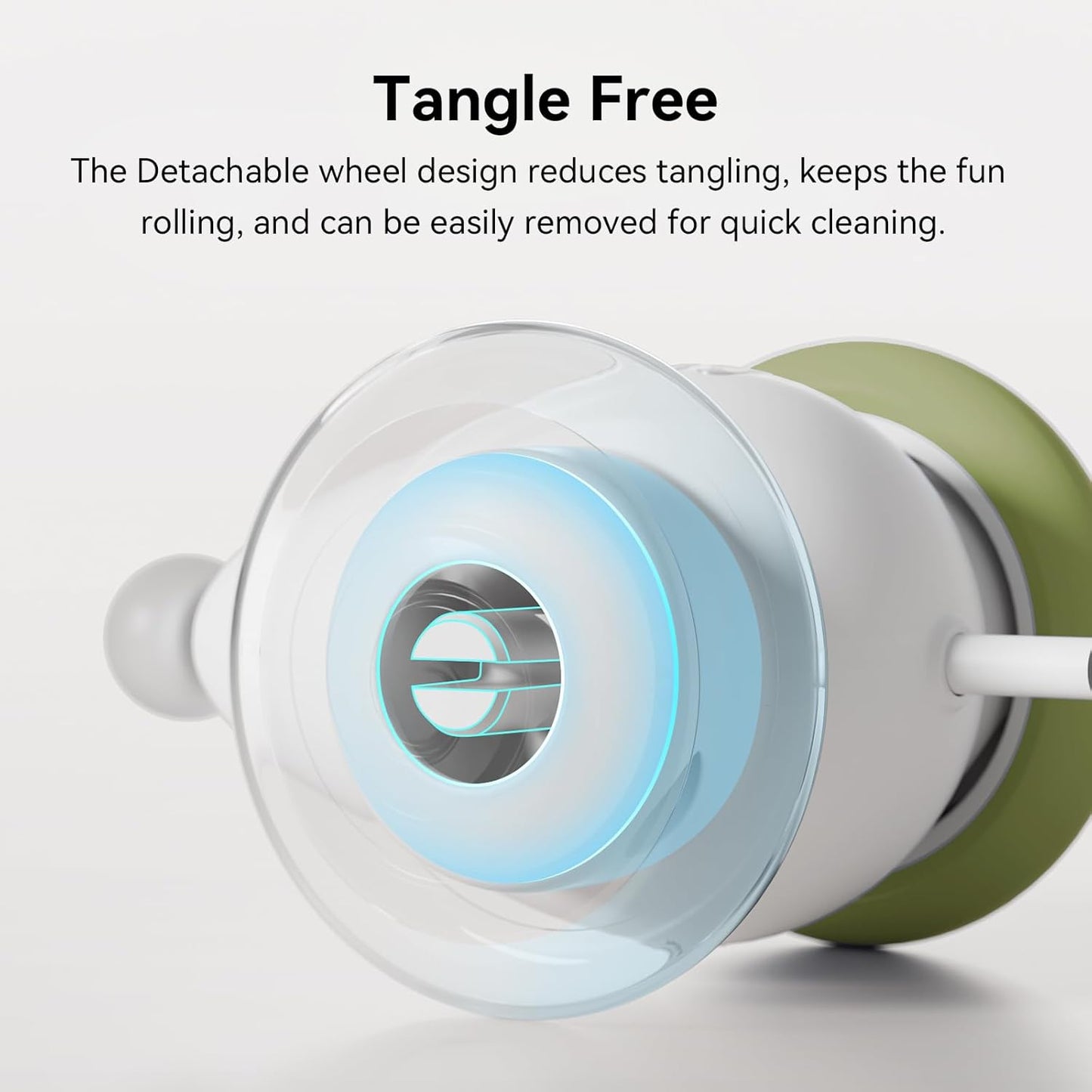 Cheerble Interactive Cat Toys for Indoor Cats, Automatic Moving Kitten Toys, Wicked Mouse Neo Cat Toy with Tail & Lights, Pet Cat Supplies, Rechargeable Cat Toys for Bored Indoor Adult Cats,Green