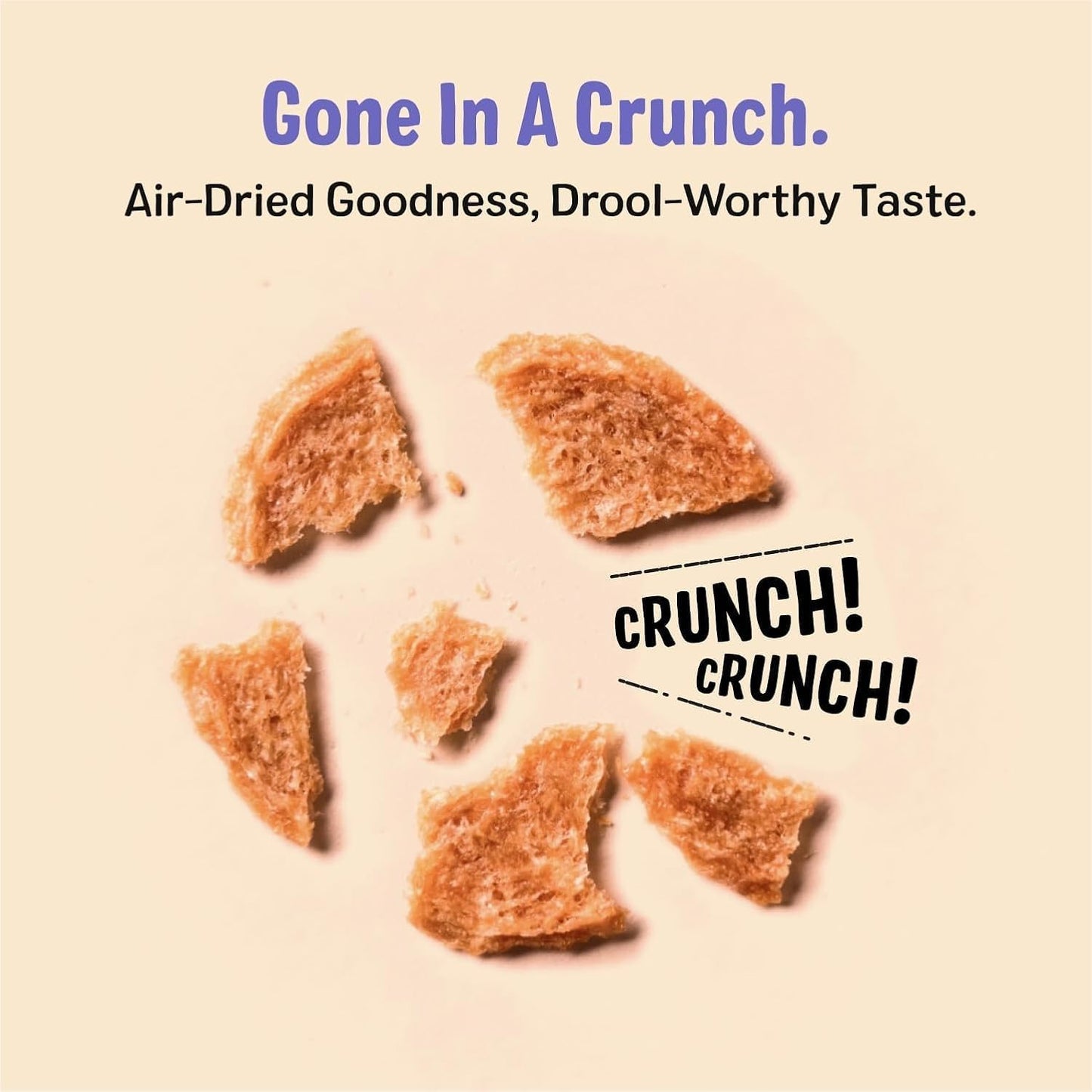 Three Dog Bakery Bark’N Crunch! Chicken Chips, Crunchy Treats for Dogs, Single Ingredient, High Protein Snacks, No Artificial Flavors or Colors, Made in The USA, 4oz