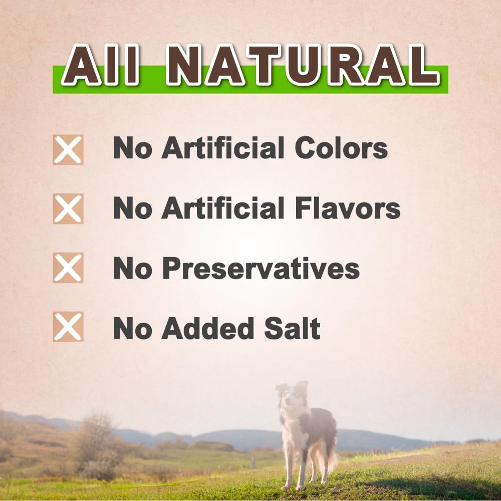 Afreschi Turkey Tendon Dog Treats, 8 oz Braid (for Medium Breeds), USA-Sourced Turkey Tendon, All Natural Puppy Chew, Hypoallergenic, Rawhide Alternative