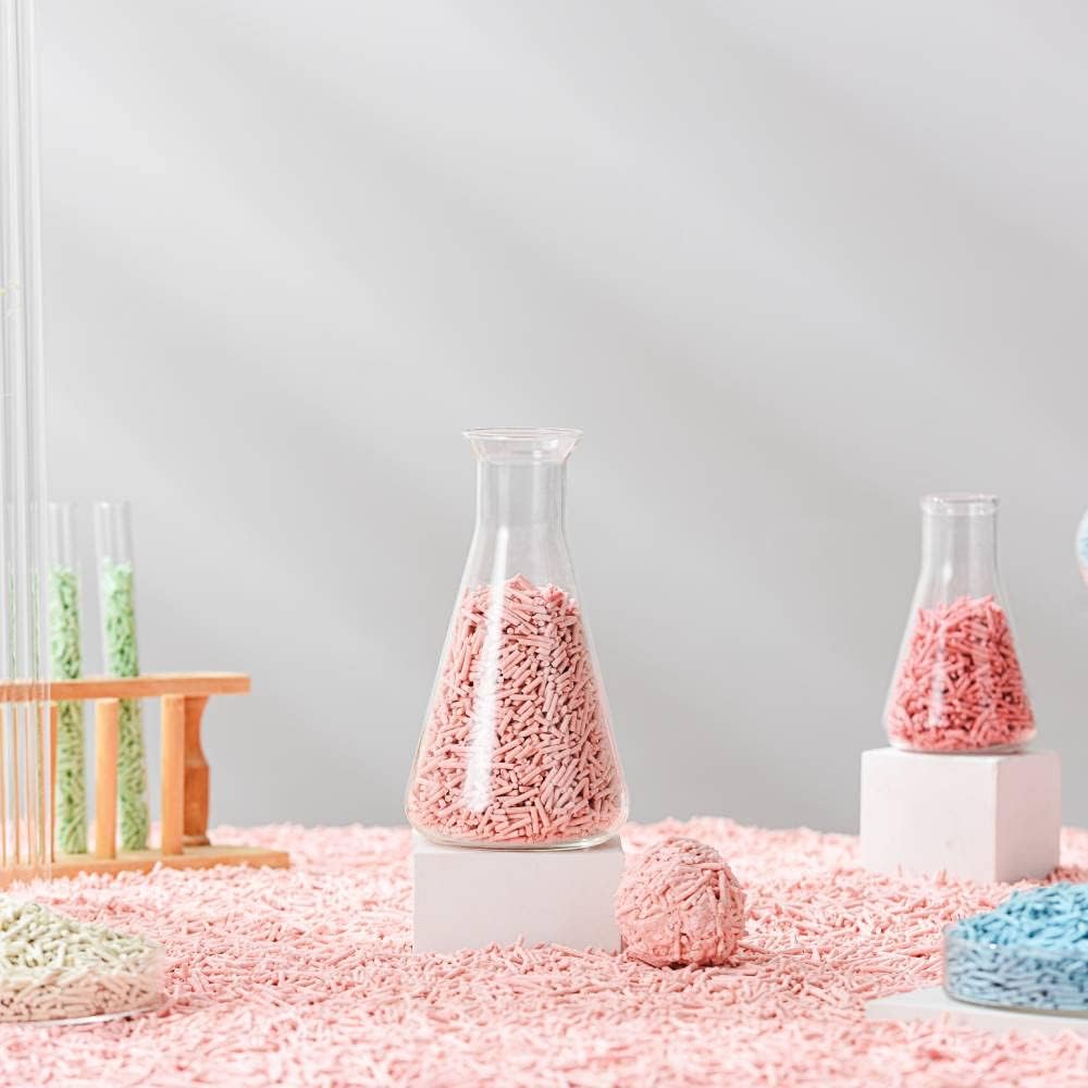 Tofu Cat Litter Natural Clumping Tofu Cat Litter 5.5lb/88oz 5 Scents (Greentea + Mixed, 2 Pack)