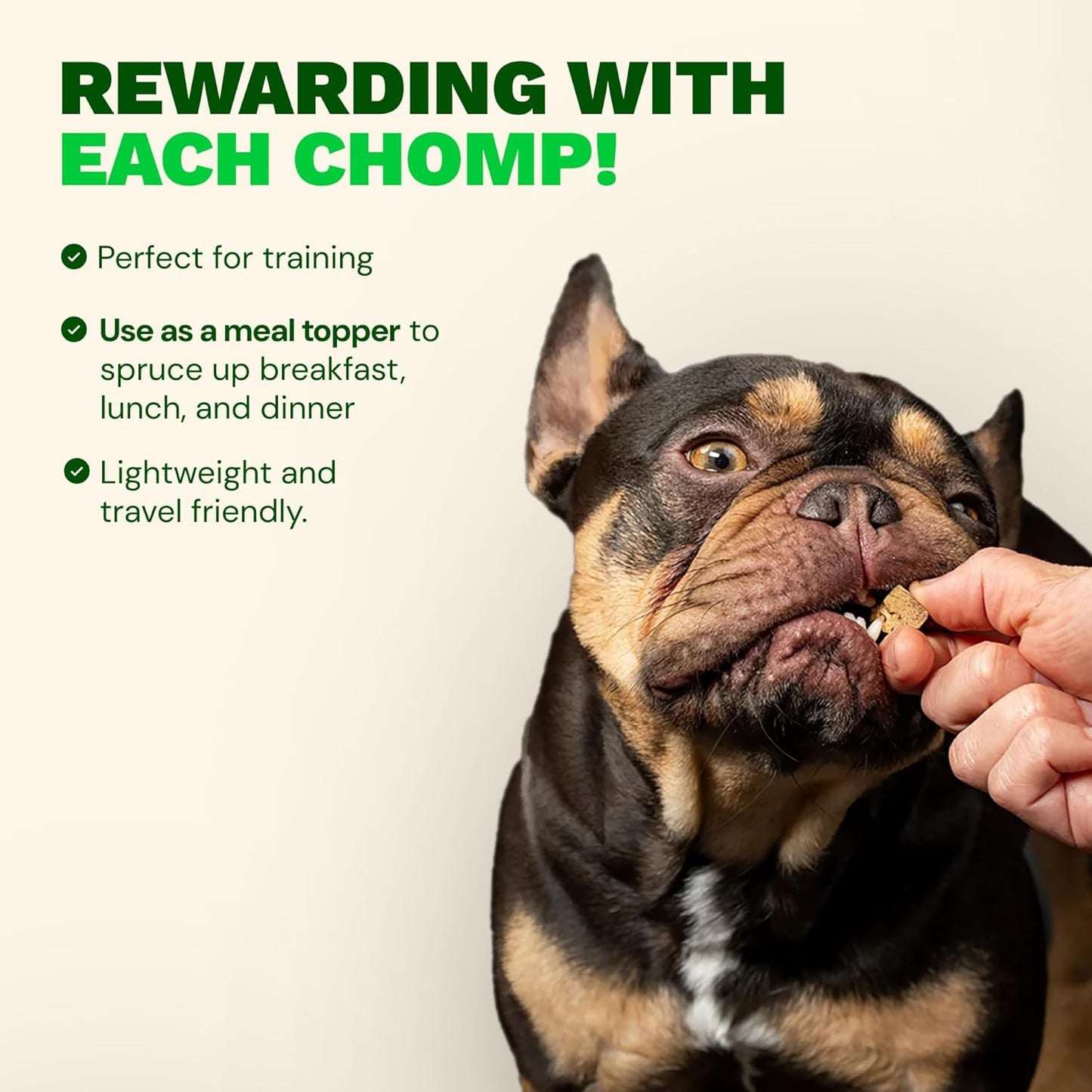 Get Joy Freeze Dried 100% Beef Liver Dog Treats, 4oz | Single Ingredient Organ Meat, High Protein Raw Dog Food Topper, Snack & Training Rewards | Grain Free, Gluten Free, Filler Free