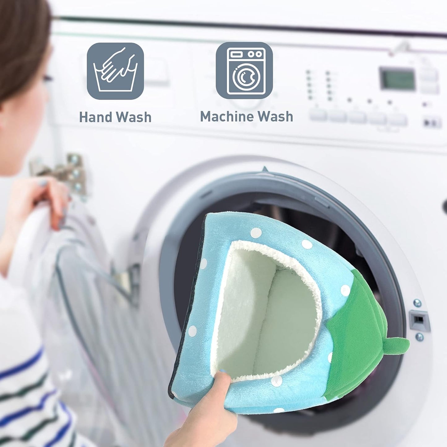 Guinea Pig Hideout 2 Pack Guinea Pig Bed House Cage Accessories Cozy Hide-Out for Hedgehog Ferret Chinchilla&Other Small Animals