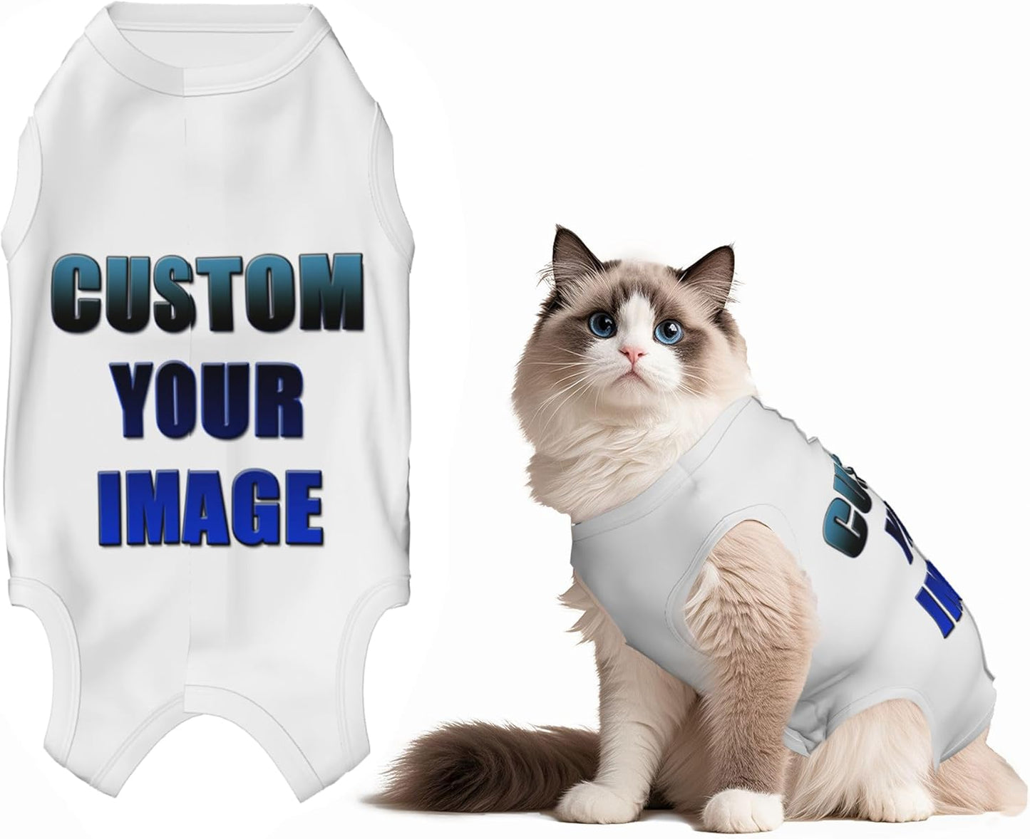 Personalized Cat Surgery Recovery Suits After Neuter Surgery Clothes for Little Animals