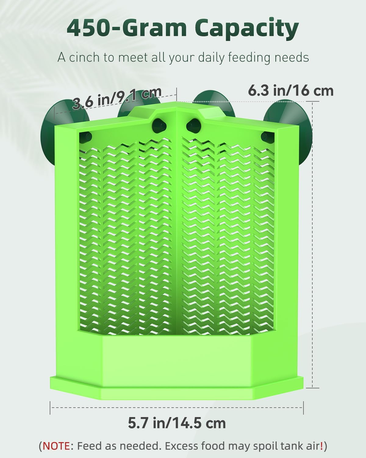 Pawfly Reptile Feeder Bowl - Escape-Proof Corner Hunting Dish, Wall-Mounted Insect Feeder for Bearded Dragons, Chameleons, Geckos, Frogs & Lizards with Suction Cups