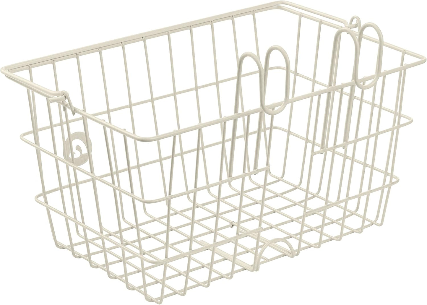 Retrospec Apollo-Lite Lift-Off Bike Basket - Detachable Steel Handlebar Basket with Carrying Handle for Commuting, Shopping & Beach Trips - 14.5in x 9.5in Weather-Resistant Biking Gear