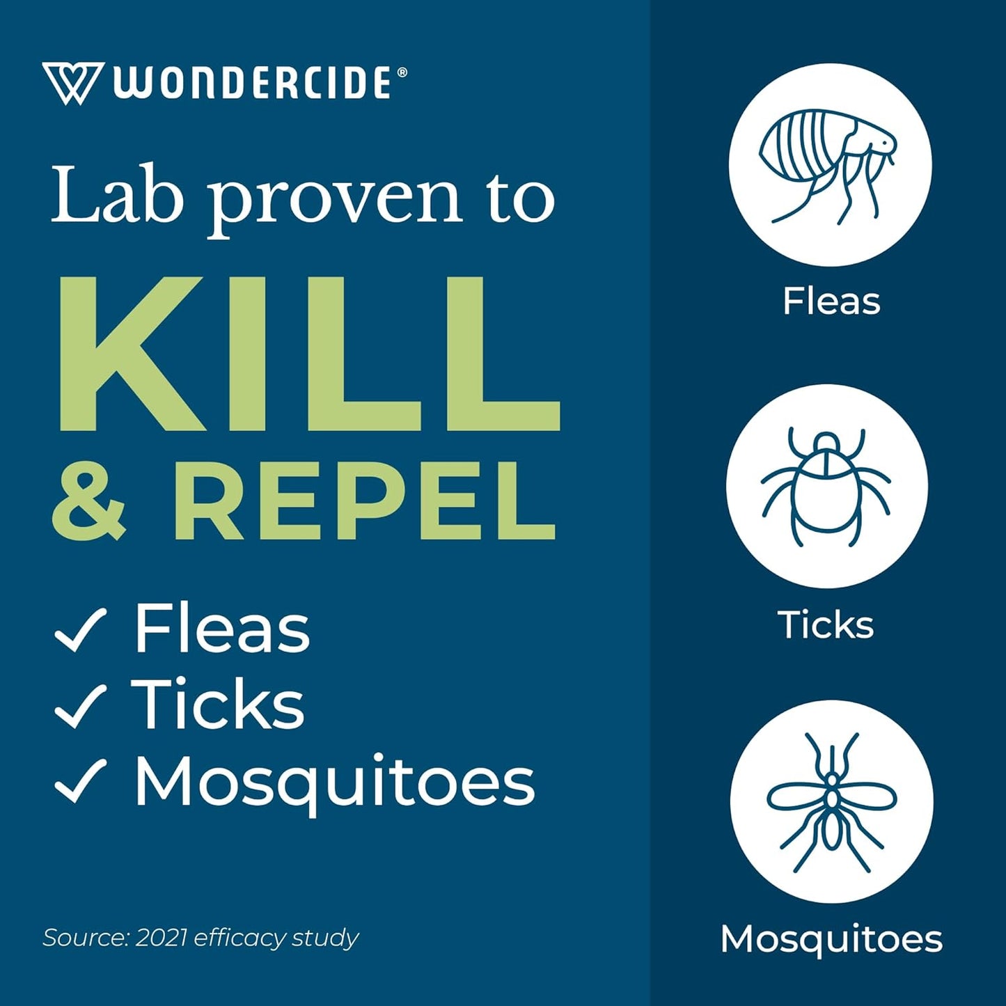 Wondercide - Flea, Tick & Mosquito Spray for Dogs, Cats, and Home - Flea and Tick Killer, Control, Prevention, Treatment - with Natural Essential Oils - Pet and Family Safe - Cedarwood 128 oz