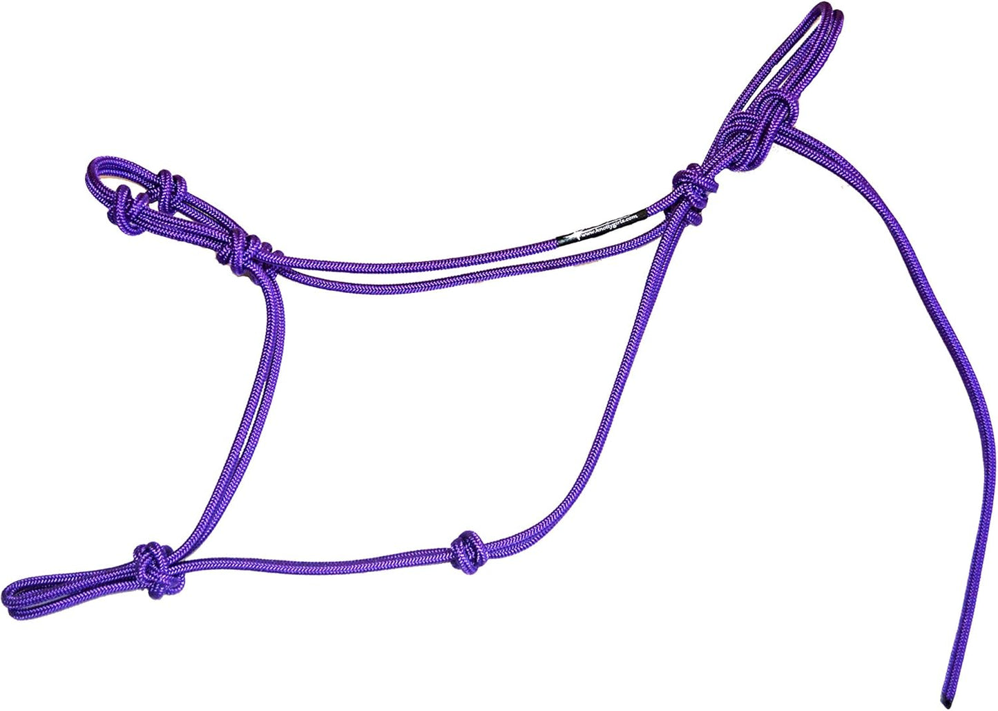 Horse Rope Training Halter - 4 Knot 1/4" Stiff Halter Cord - Used by Famous Trainers Multiple Sizes Multiple Colors