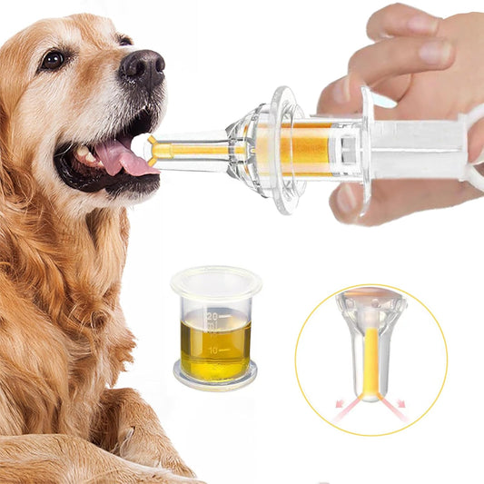 Pet Liquid Feeding Kit Pet Feeding Syringe Soft Tip, Cat Dog Syringe Bottles for Pet Feeding,Pet Medical Feeding Dispenser Tool (White)