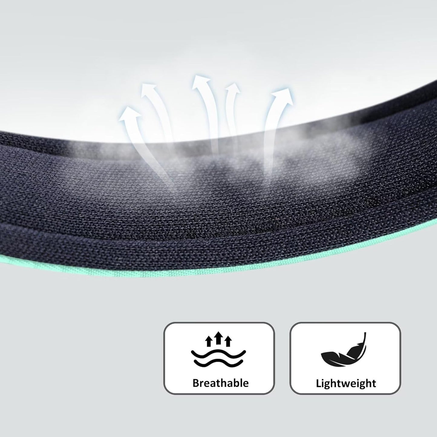 Didog Soft Padded Dog Collars for Small Dogs, Lightweight and Breathable Dog Collar with Metal Buckle, Green, M