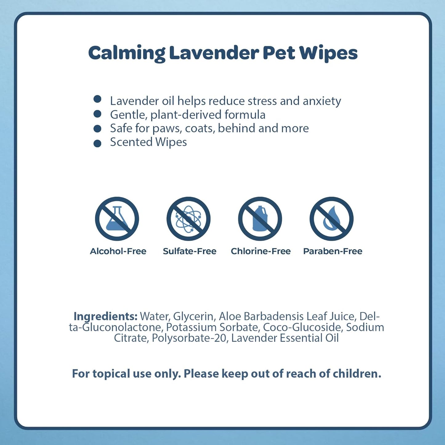 Best Pet Supplies Pet Wipes for Dogs - Dog Wipes Cleaning Deodorizing, for Coats, Ears, Paws - Calming Lavender, Aloe Vera, 100 Count
