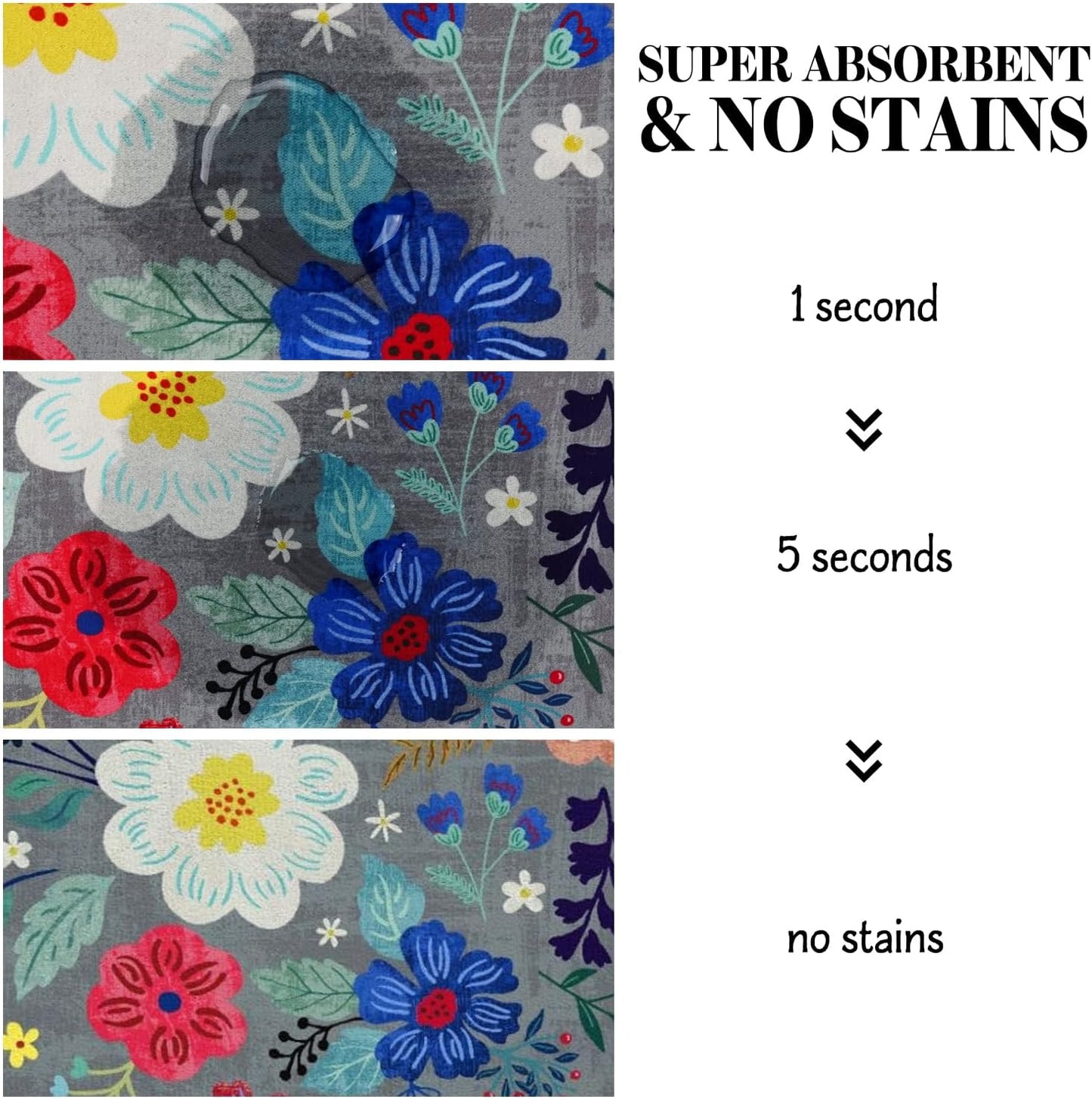 Dog Food Mats for Floors, Absorbent Dog Bowl Mat for Food and Water Dispenser Mat, Quick Dry Cat Food Mat Pet Supplies