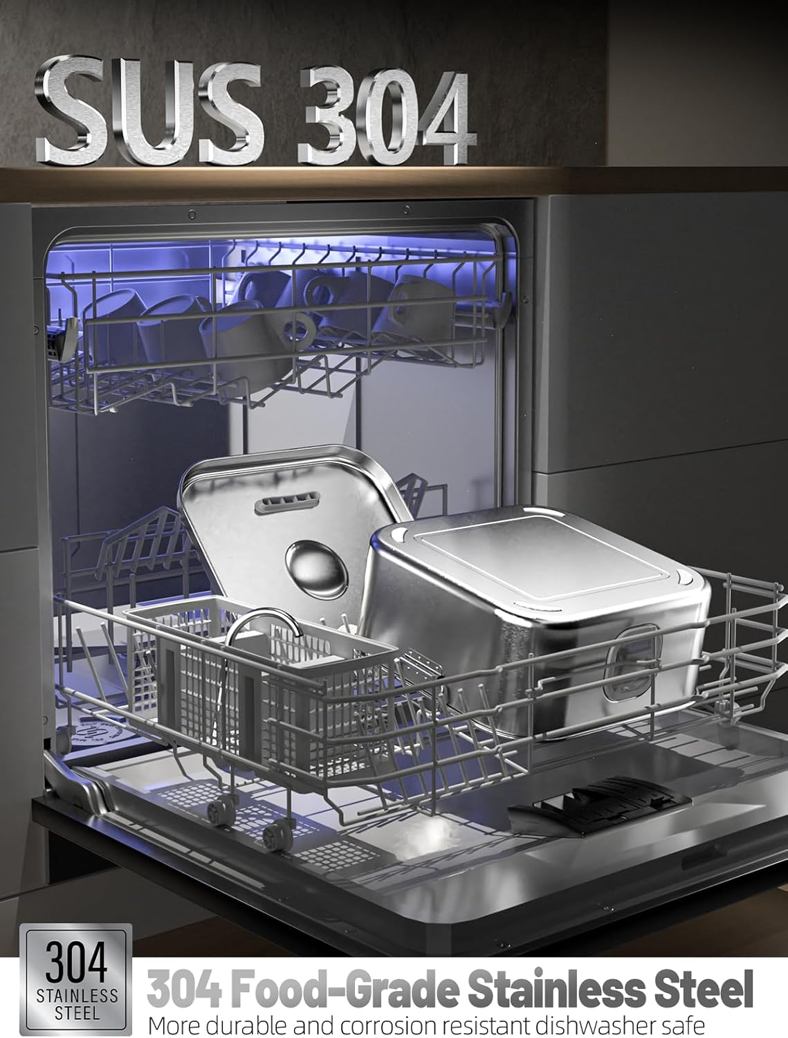 Dog Water Fountain Stainless Steel, 410oz/3.2Gal/12L Large Pet Water Fountain for Large Dog, Dog Water Bowl Dispenser with Water Level Window & LED Indicator, Super Quiet for S-L Dogs and Multi-Pet