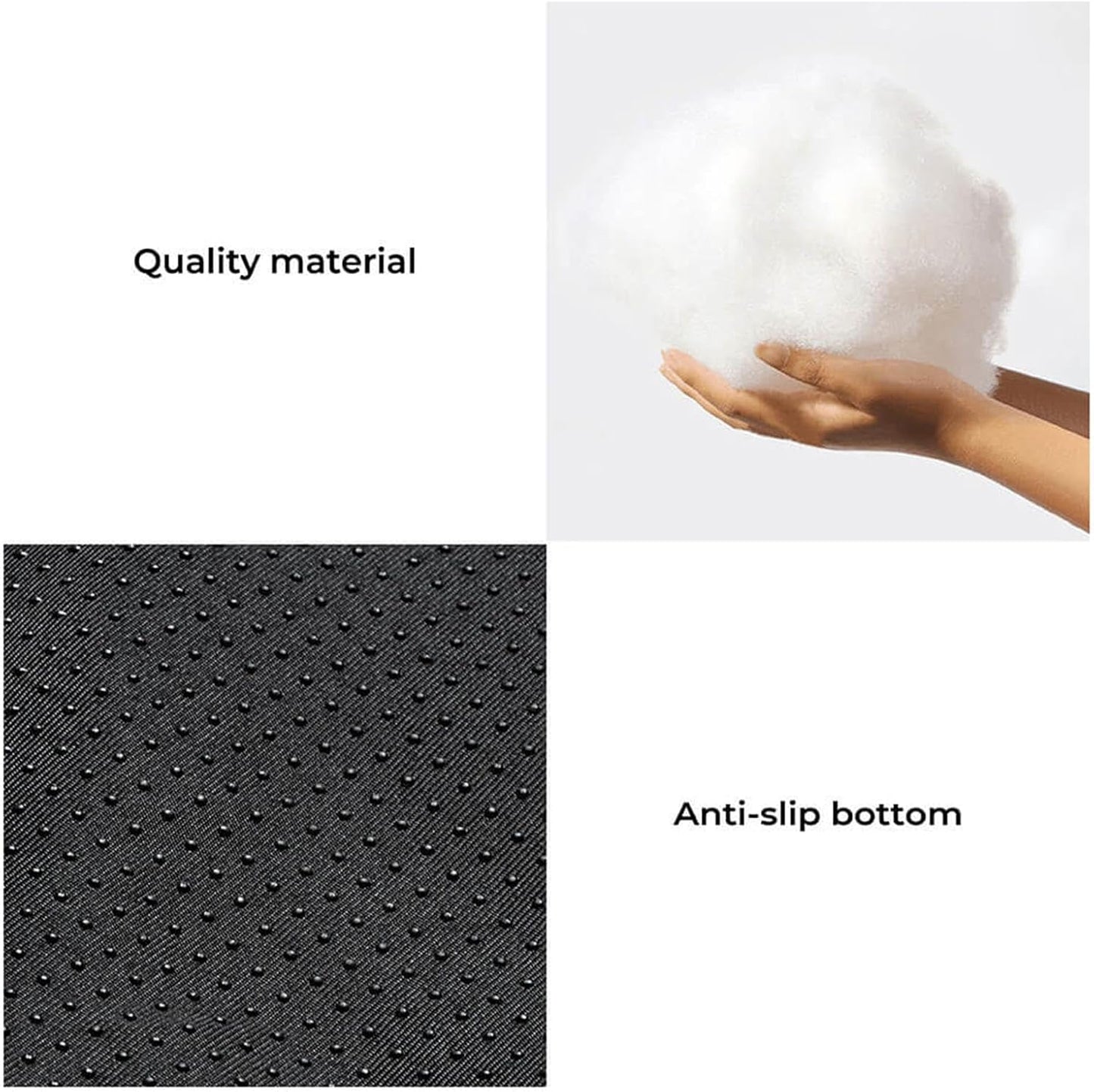 FUNNY FUZZY Pet Fluffy Fuzzy Couch Cover, Calming Washable Dog Bed Sofa Protector Pets Mat for Small Dogs and Cats (Grey,27.56 × 24.02 × 5.51 in)