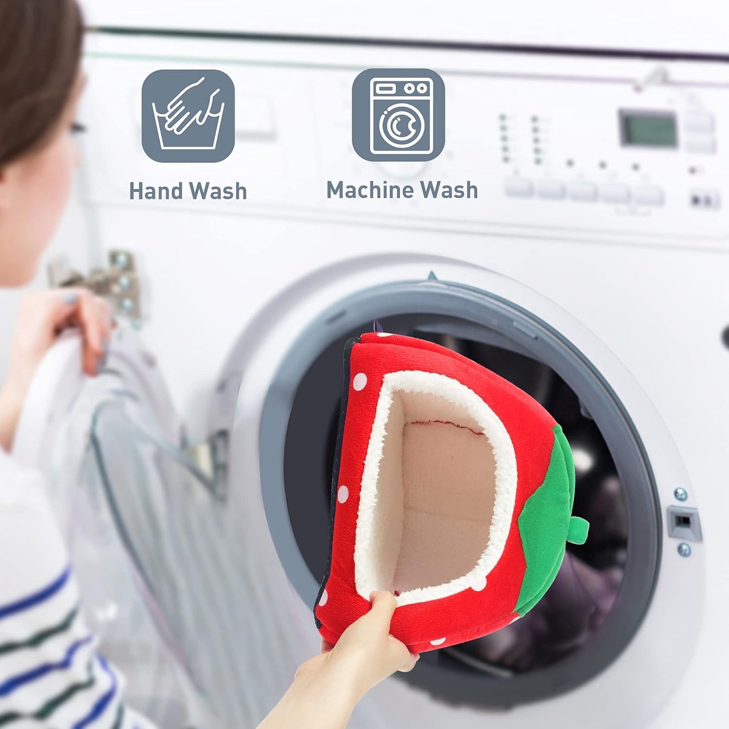 Guinea Pig Hideout Bed Rabbit House Cave Accessories Cozy Hide-Out for Bunny Hedgehog Ferret Chinchilla&Other Small Animals