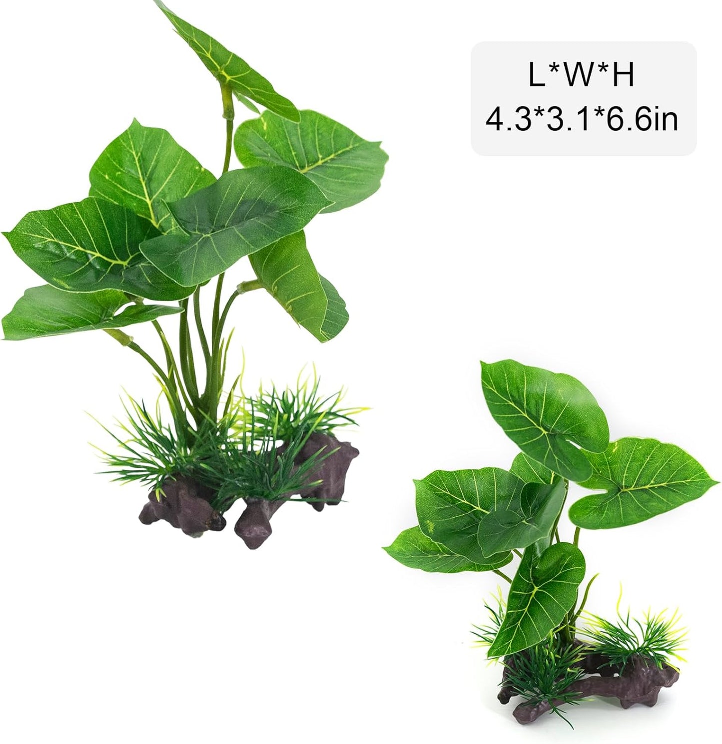 Fish Tank Decorations Aquarium Ornaments 3pcs Betta Silk Leaf Plants Artificial Driftwood Cave Aquarium Plants Accessories