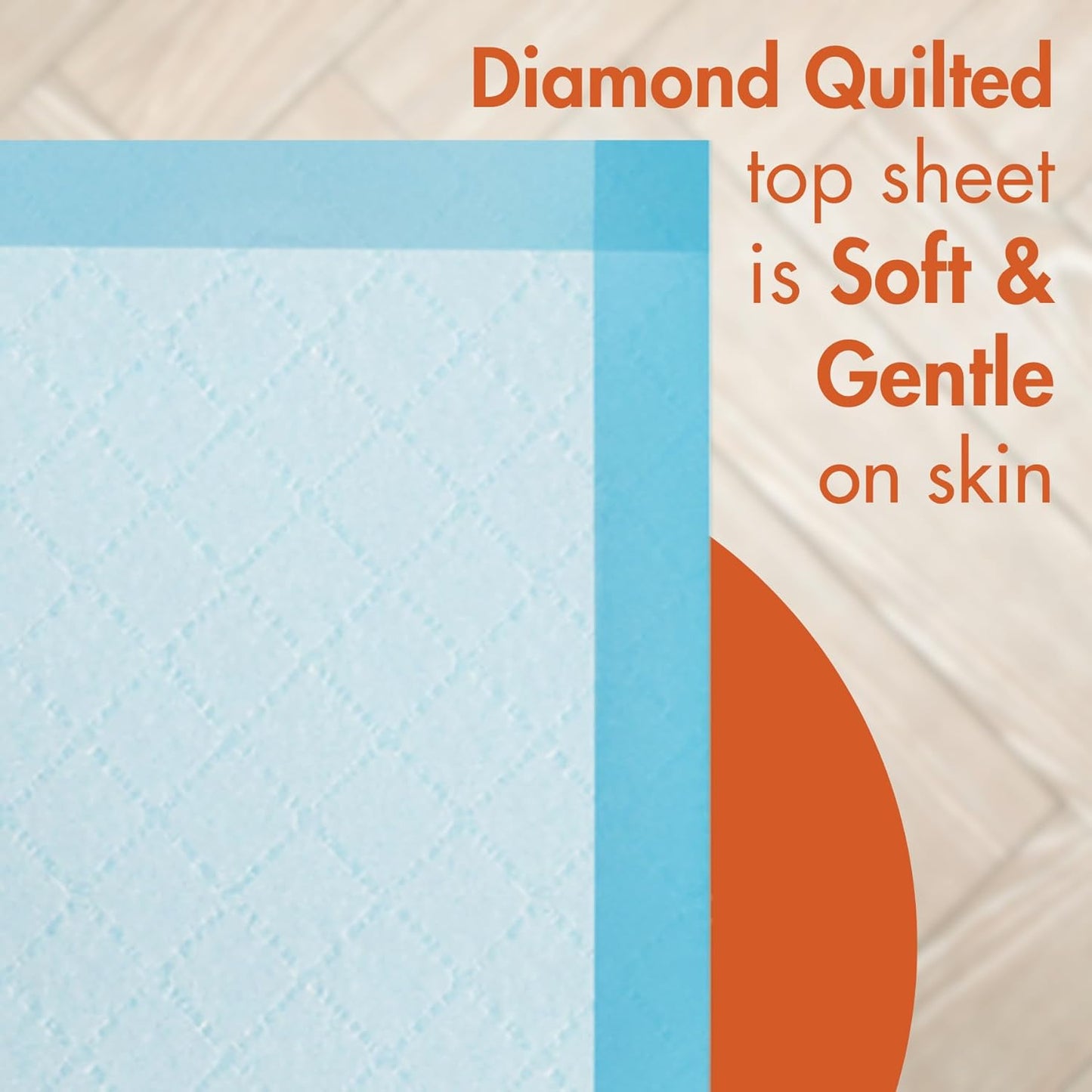 Caring Disposable Underpads 30 x 30 in, Light Absorbency Bed Pads, Chucks Pads, Puppy Pads, Baby Changing Pads, Incontinence Underpads for Adults, Pets, Babies, 50 Count Pack