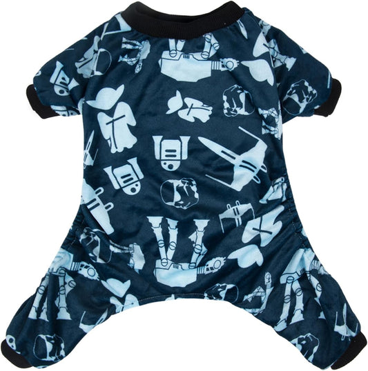 CuteBone Small Dogs Outfit Soft Puppy Onesies Pjs Dog Pajamas Pet Coat Cat Apparel Comfy Doggie Jumpsuit Bodysuit for All Seasons P47XS