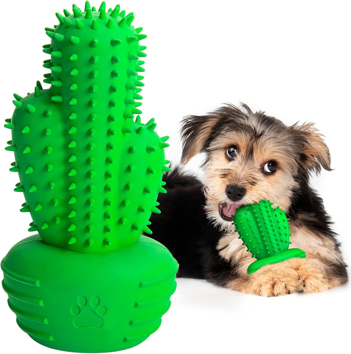 Christmas Dog Gifts, Dog Toys for Small Dogs Dog Toothbrush for Teething Cleaning, Rubber Squeaky Toys for Puppy