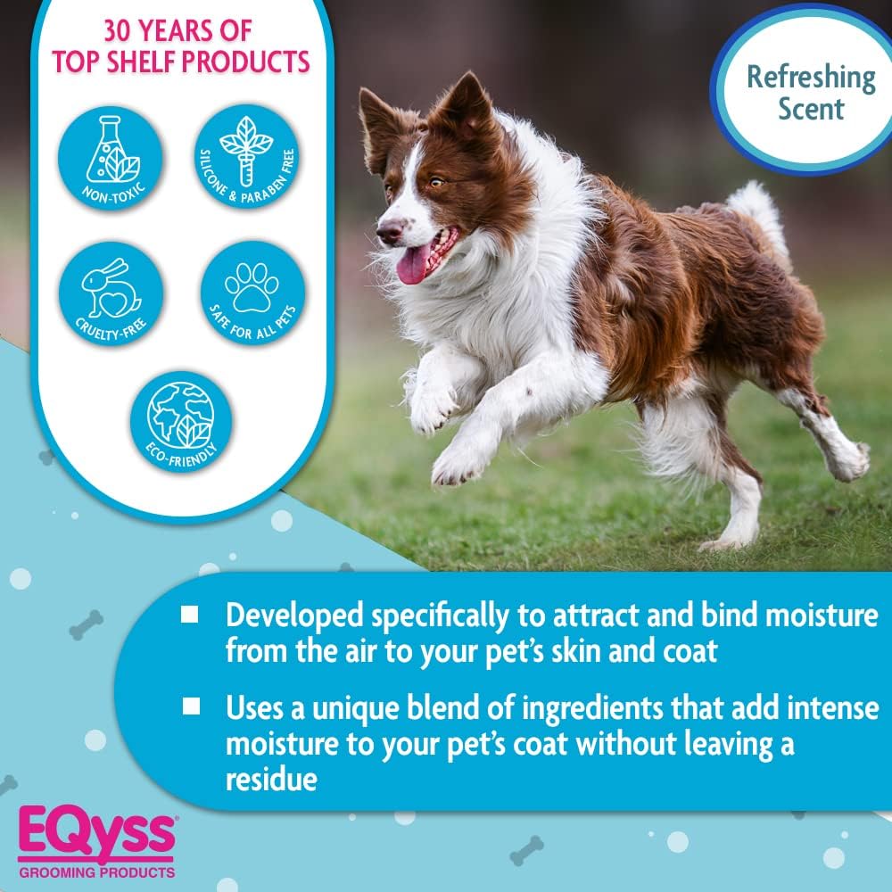 EQyss Premier Pet Spray Marigold Scent - Moisturizes & Conditions for Healthy Skin/Coat, Non-greasy, Adds Shine - Great for Dogs, Cats, Puppies (4 oz)