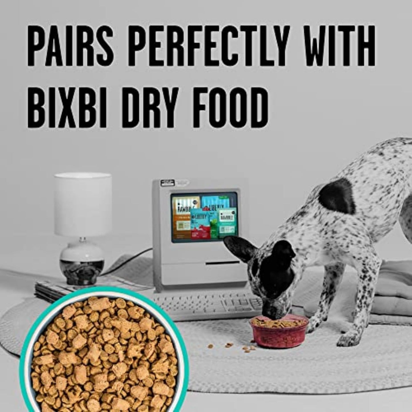BIXBI Rawbble Freeze Dried Dog Food, Duck Recipe, 26 oz - 95% Meat and Organs, No Fillers - Pantry-Friendly Raw Dog Food for Meal, Treat or Food Topper - USA Made in Small Batches